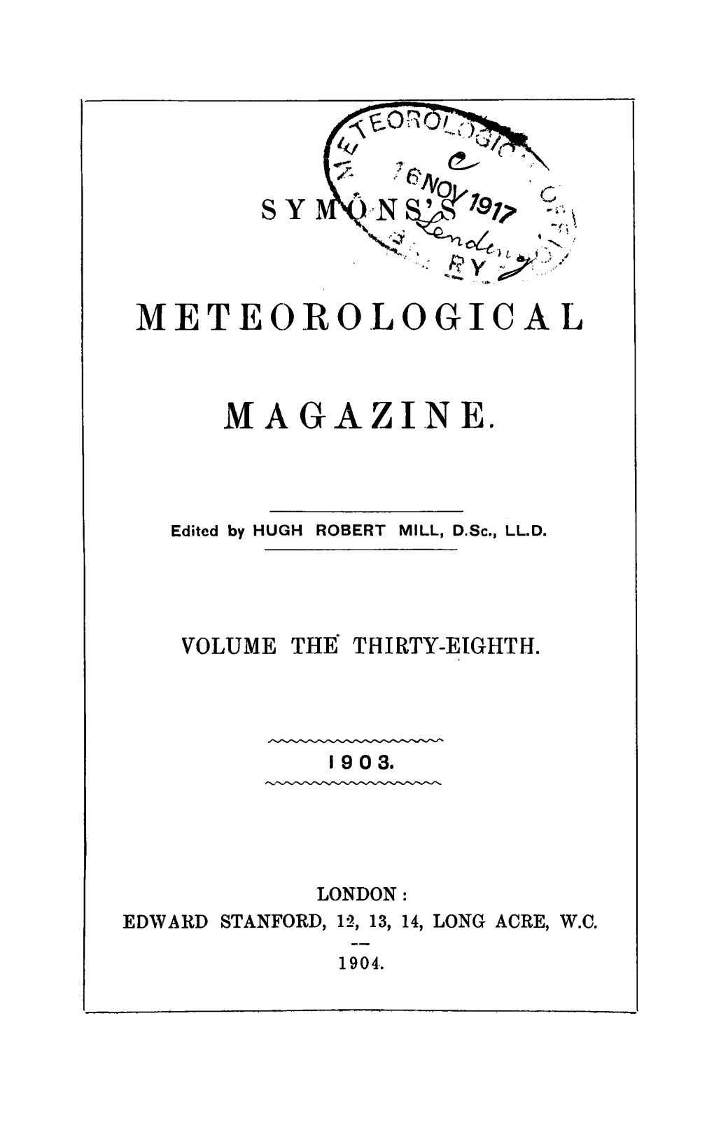 Meteoeological Magazine