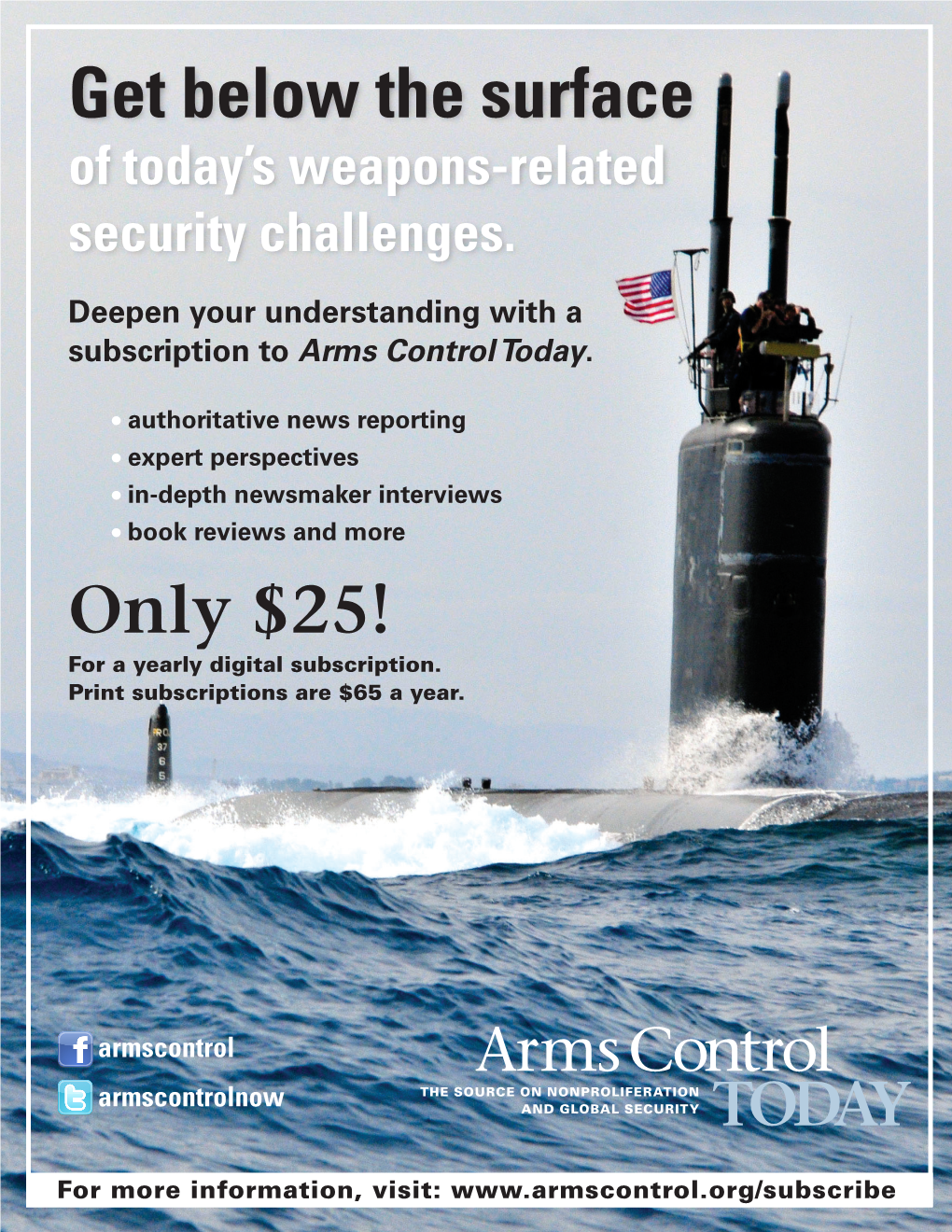 Get Below the Surface of Today’S Weapons-Related Security Challenges