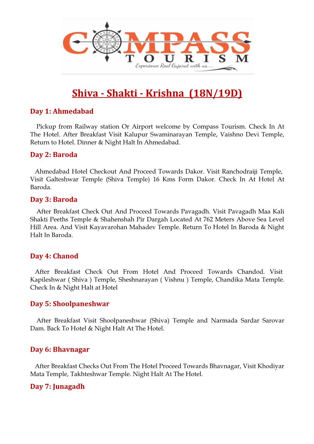 Shiva - Shakti - Krishna (18N/19D)