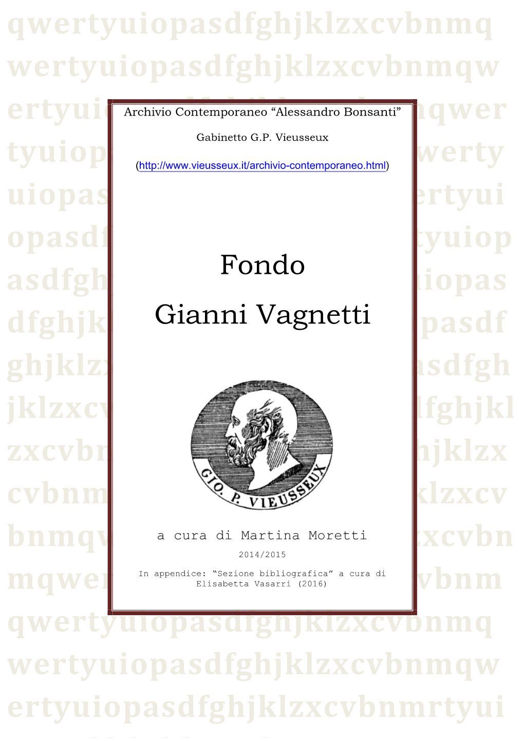 Fondo Gianni Vagnetti