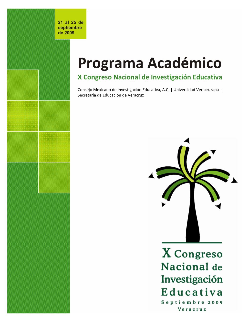 Programa Académico X Congreso Nacional De Investigación Educativa