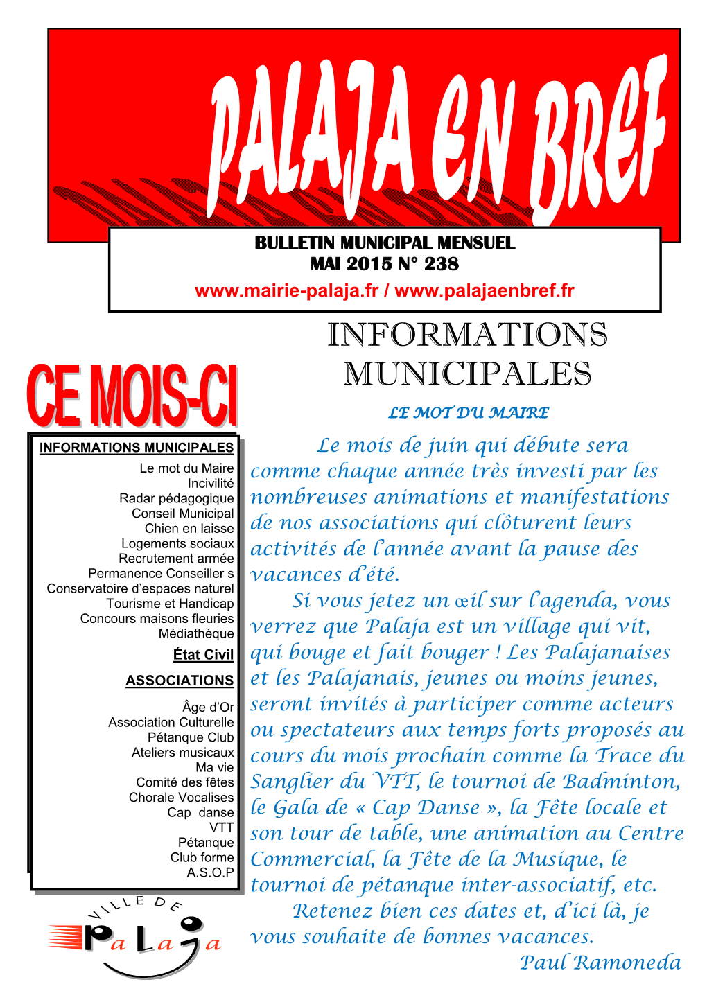 Informations Municipales