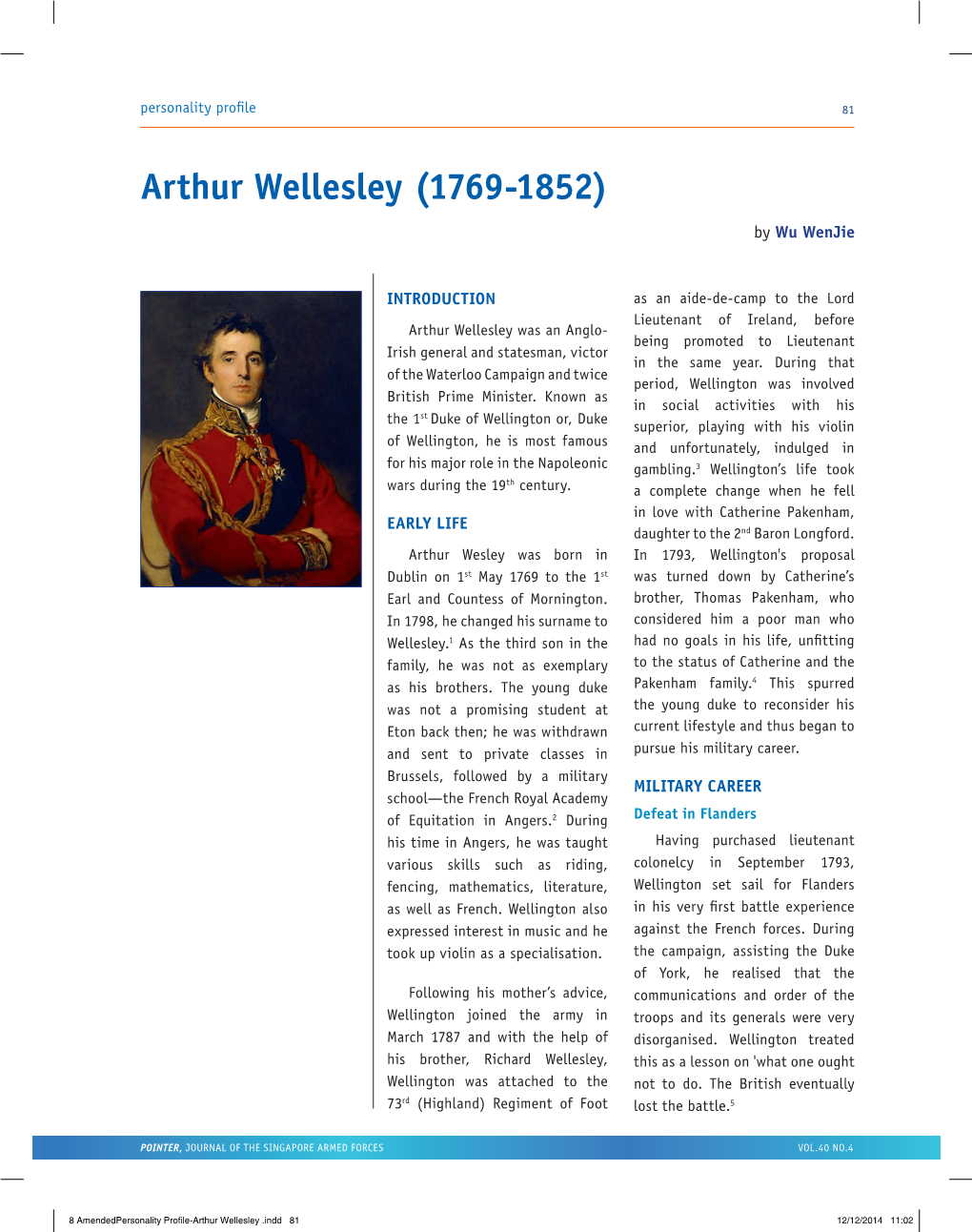 Arthur Wellesley (1769-1852) by Wu Wenjie