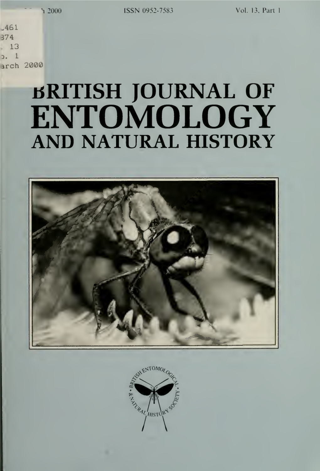 British Journal of Entomology and Natural History