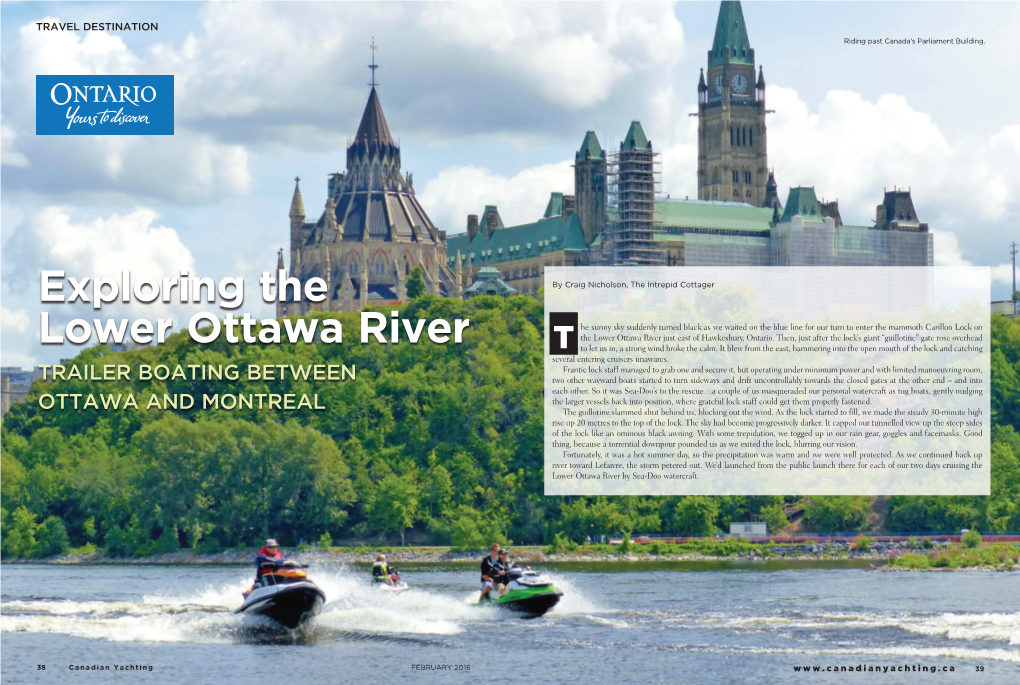 Exploring the Lower Ottawa River