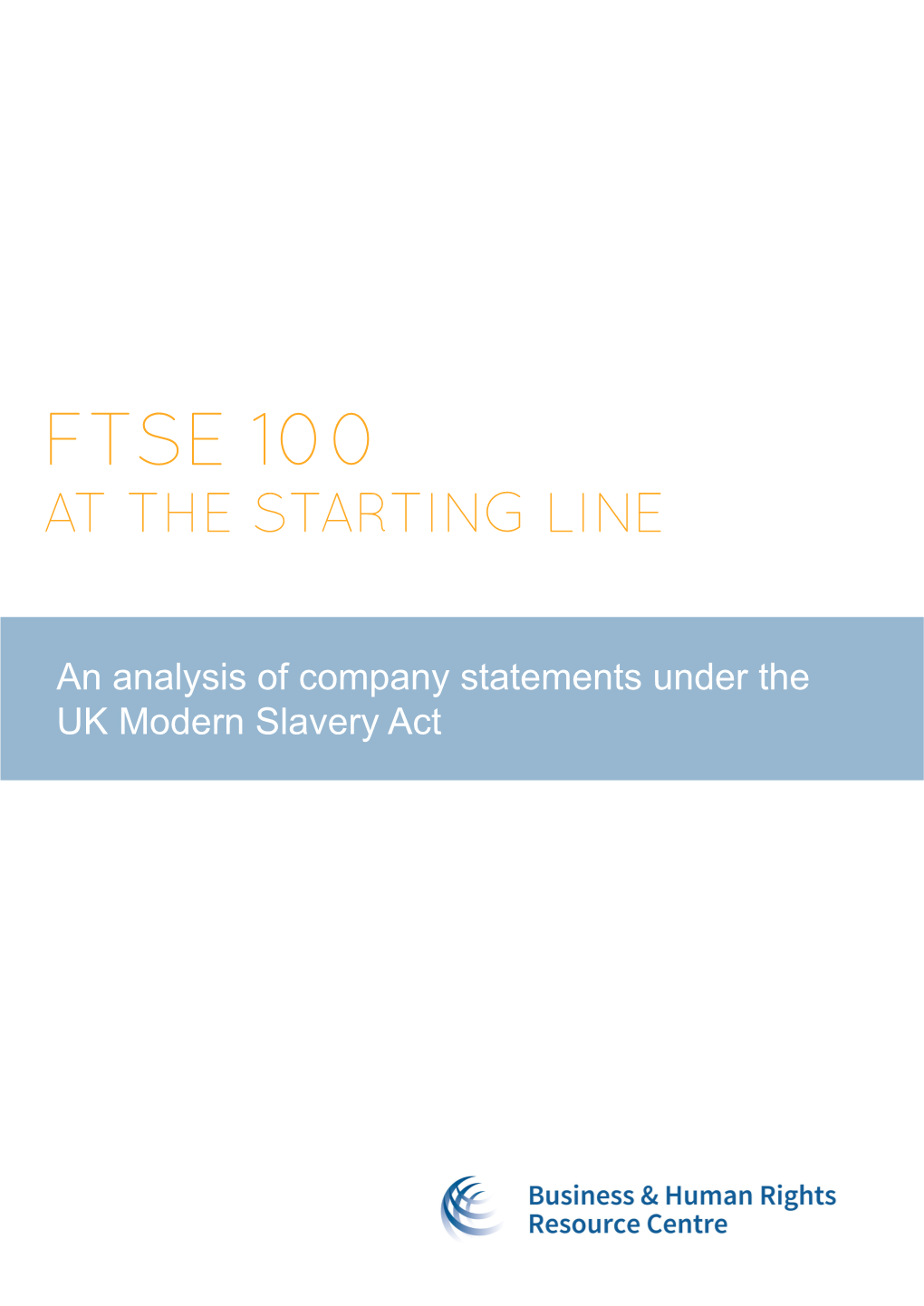 FTSE 100 Modern Slavery Act.Pdf