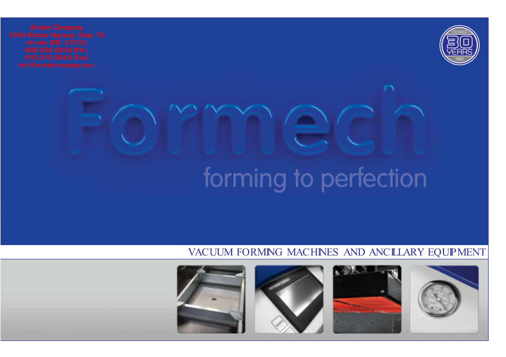 VACUUM FORMING MACHINES and ANCILLARY EQUIPMENT Formech