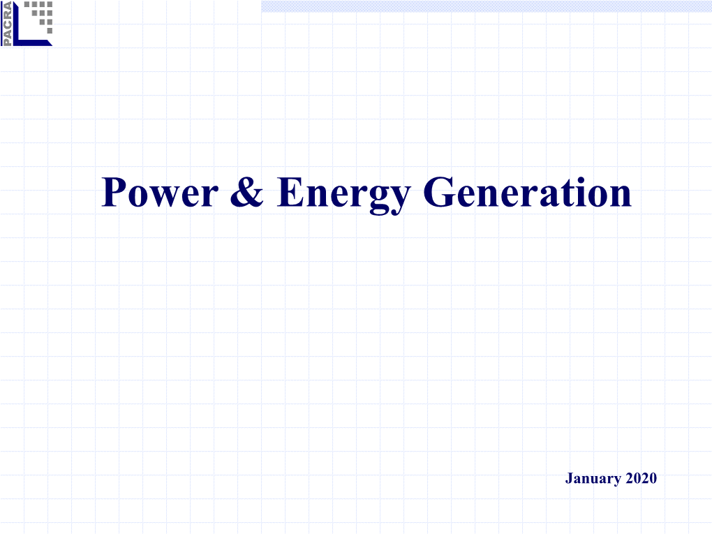 Power & Energy Generation