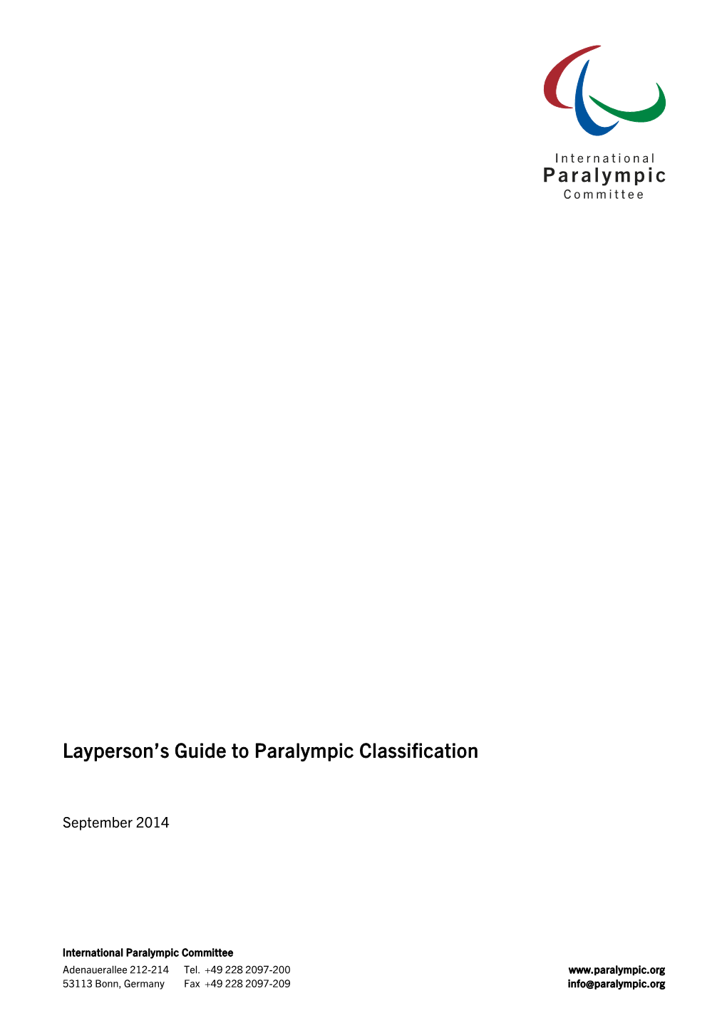 Layperson's Guide to Paralympic Classification