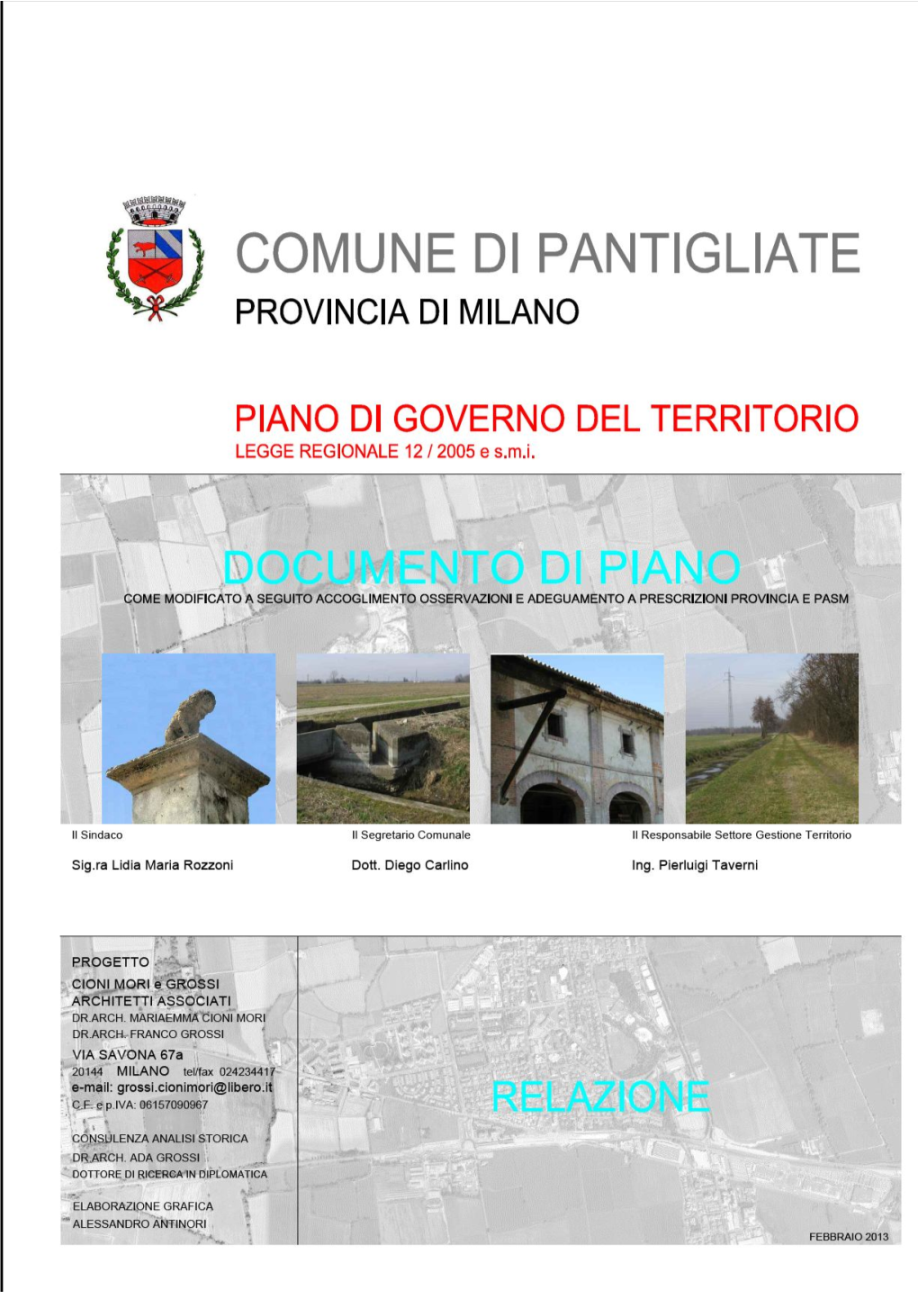 Comune Di Pantigliate (Mi) Piano Di Governo Del Territorio Documento Di Piano - Relazione