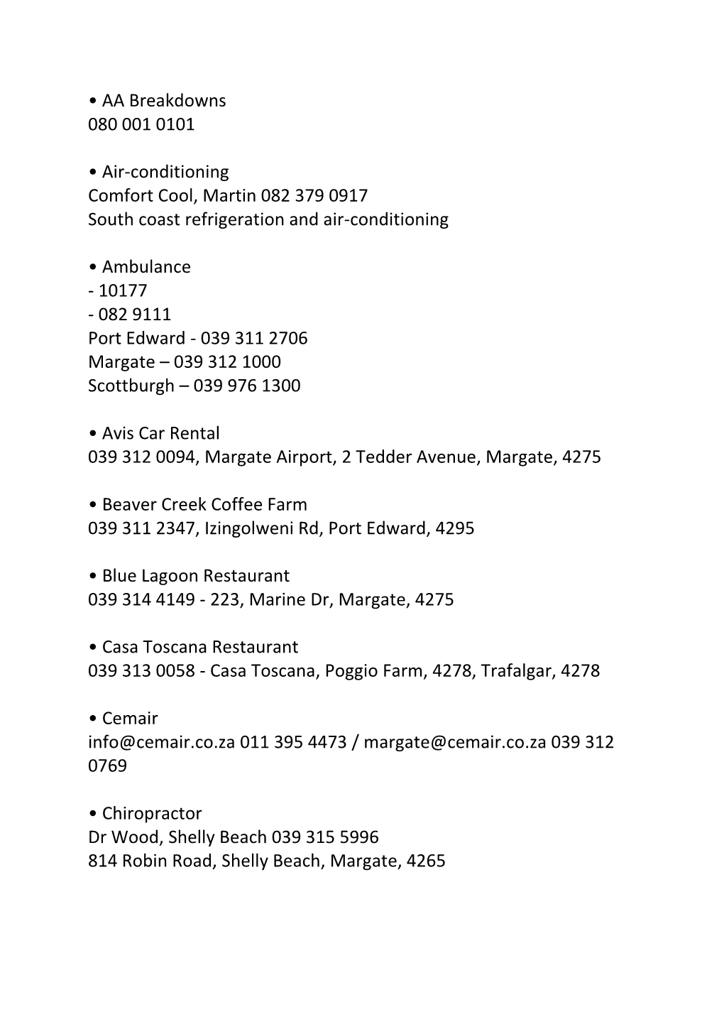 AA Breakdowns 080 001 0101 • Air-Conditioning