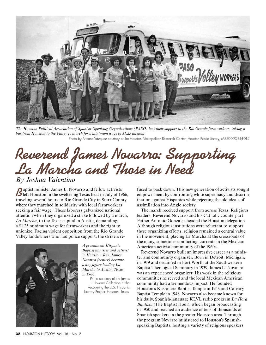 Reverend James Novarro: Supporting La Marcha and Those in Need by Joshua Valentino Aptist Minister James L