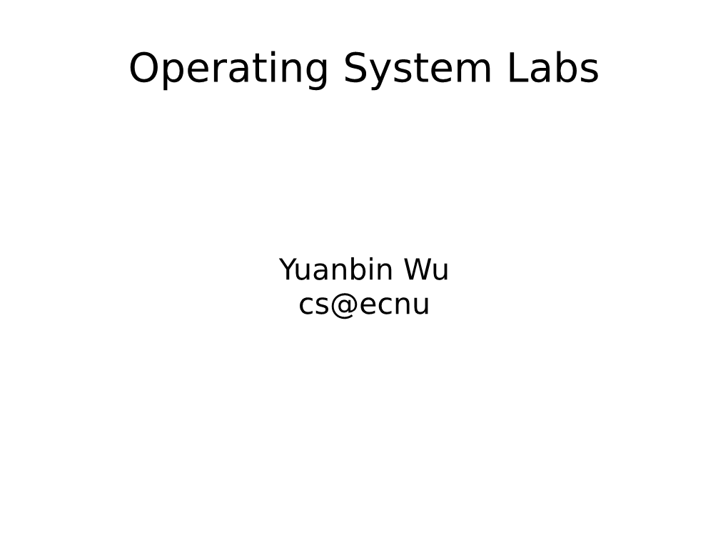 Operating System Labs