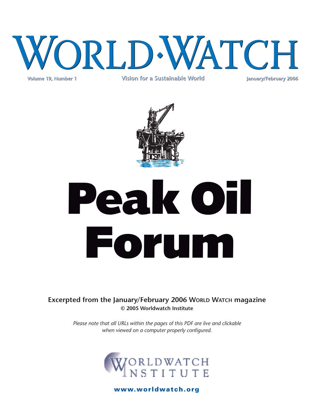 Peak Oil Forum