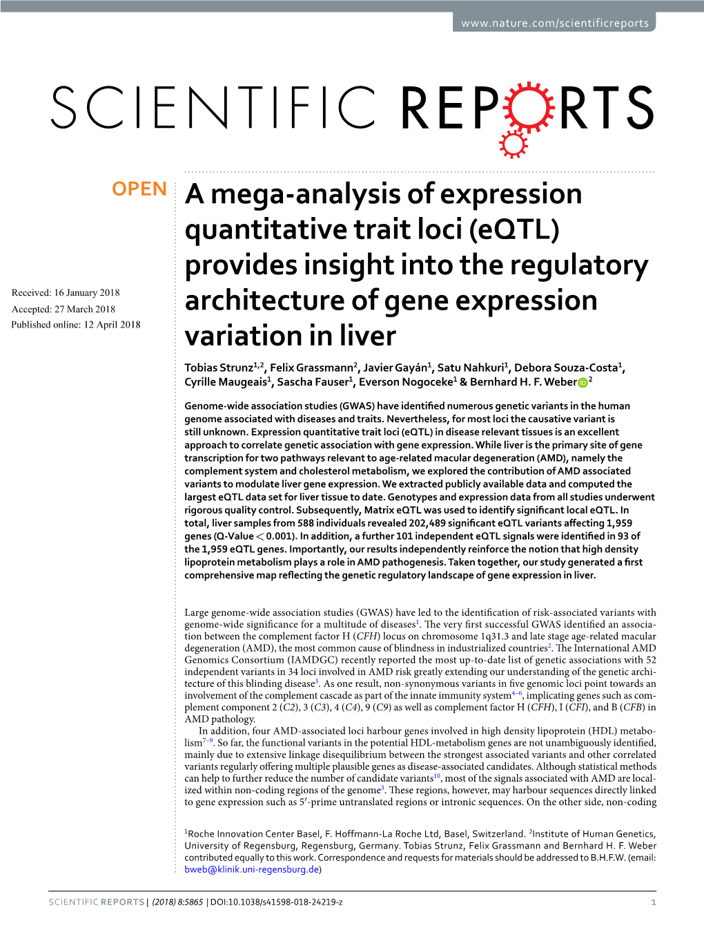 A Mega-Analysis of Expression Quantitative Trait Loci (Eqtl) Provides Insight Into the Regulatory Architecture of Gene Expressio