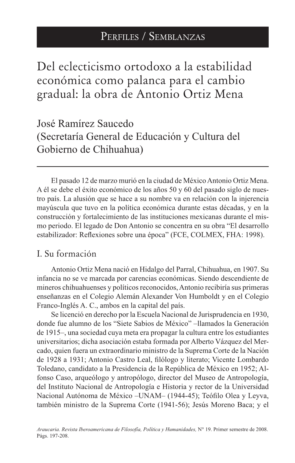 La Obra De Antonio Ortiz Mena