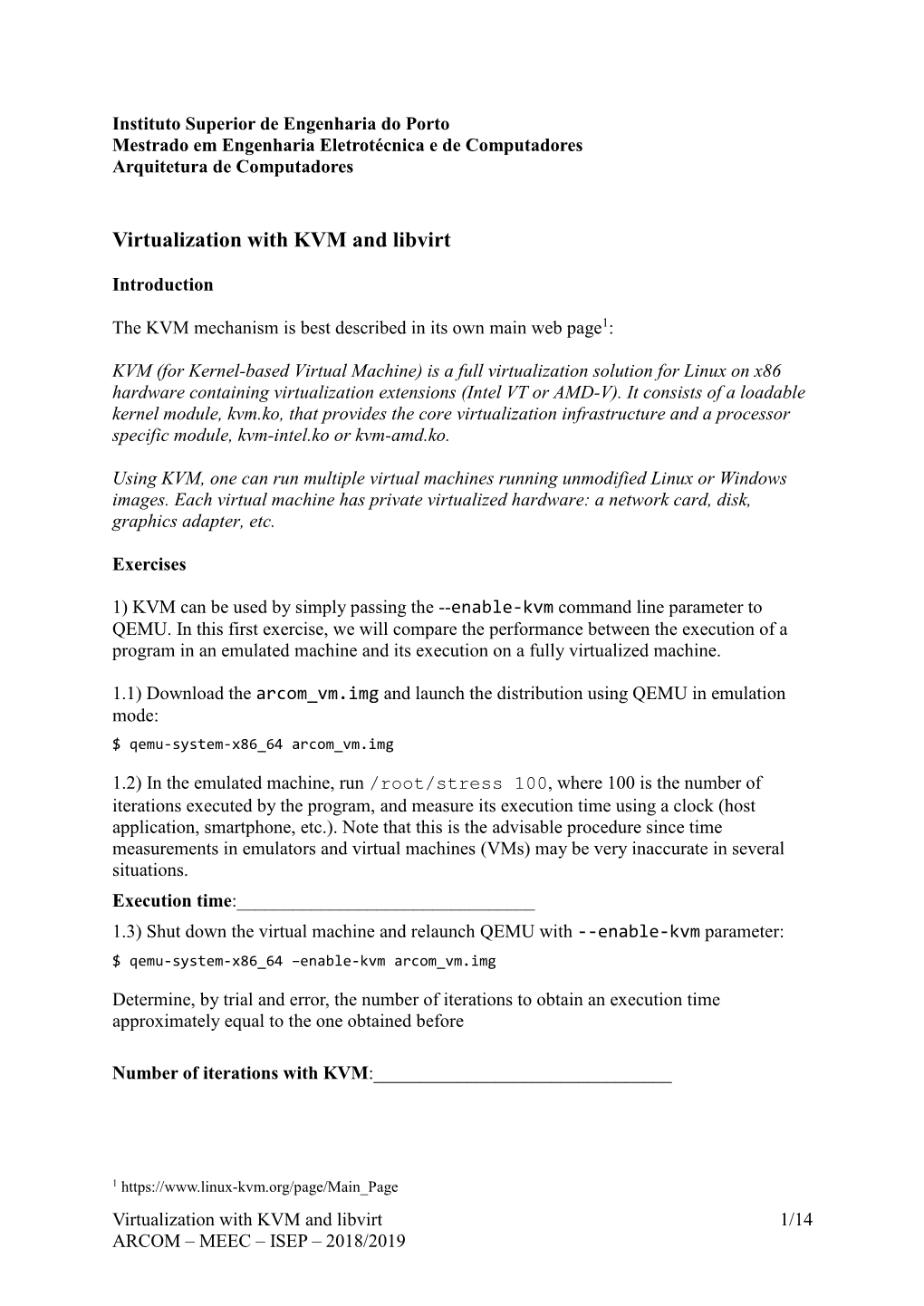 Virtualization with KVM and Libvirt