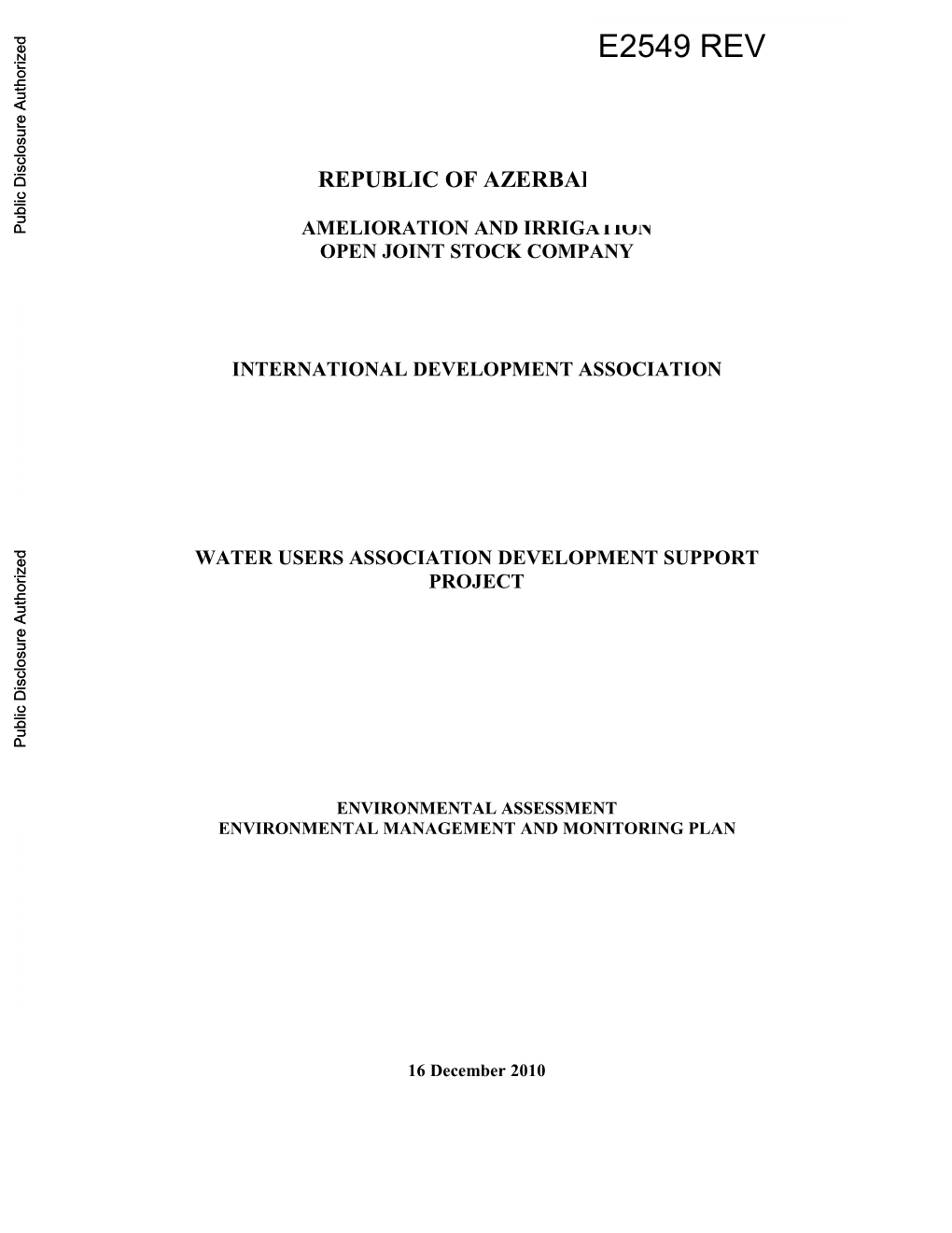 World Bank Document