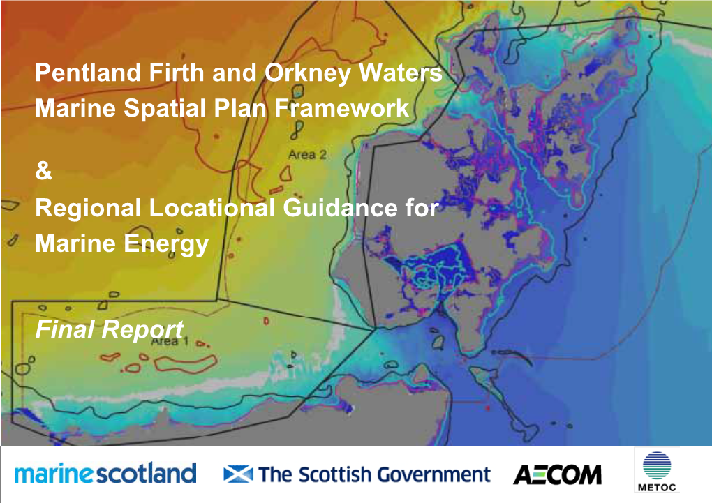 Pentland Firth and Orkney Waters Marine Spatial Plan