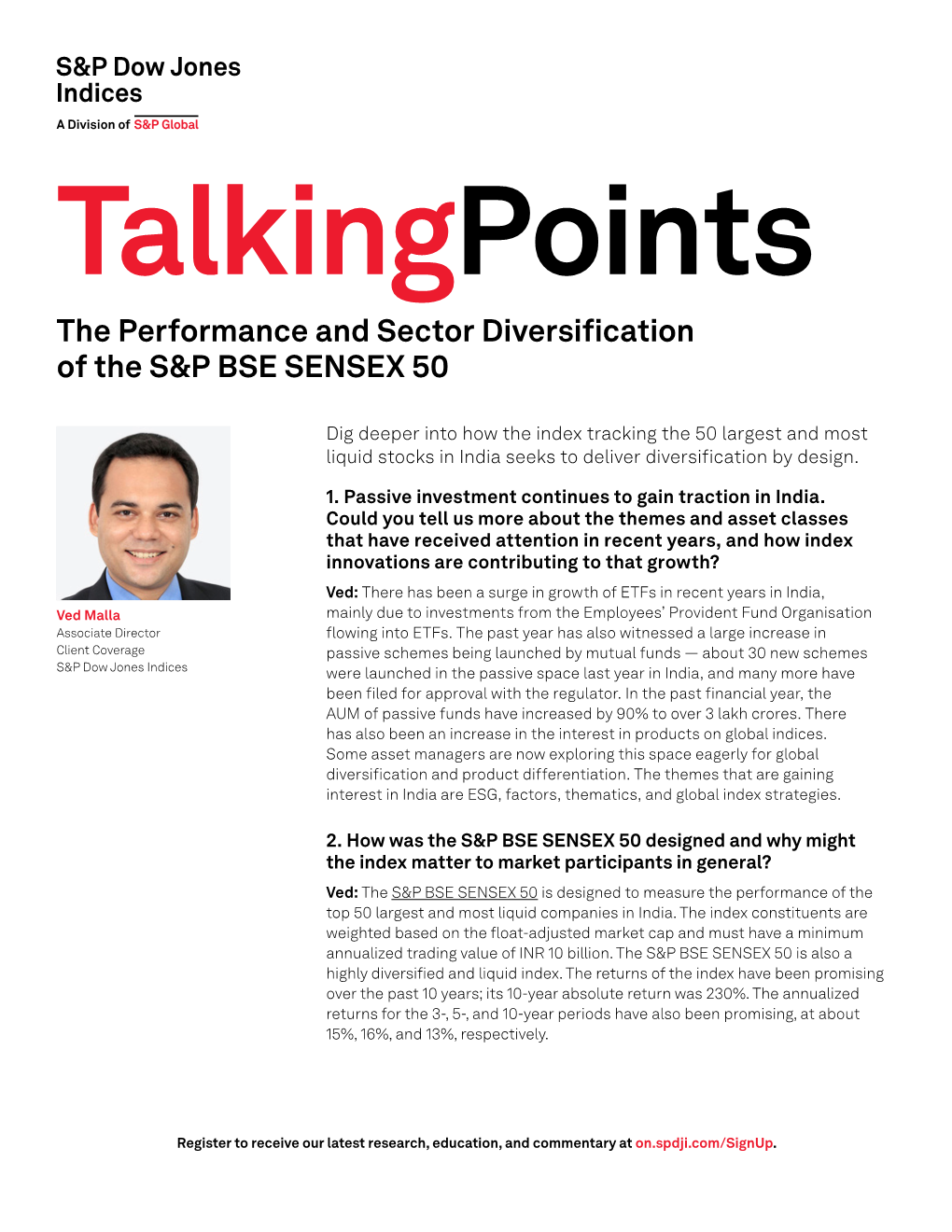 The Performance and Sector Diversification of the S&P BSE