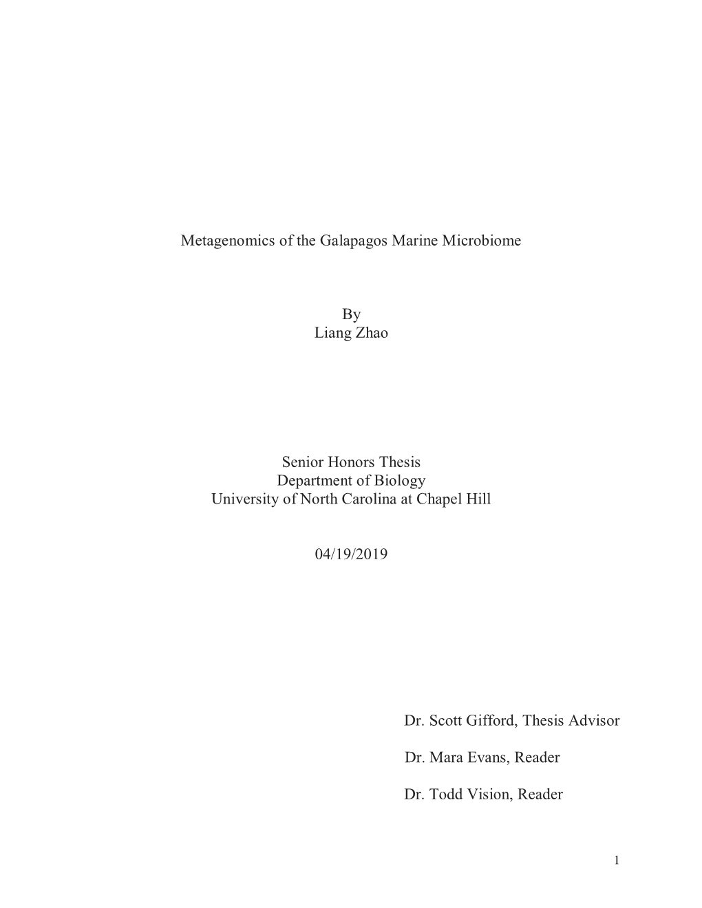 Metagenomics of the Galapagos Marine Microbiome