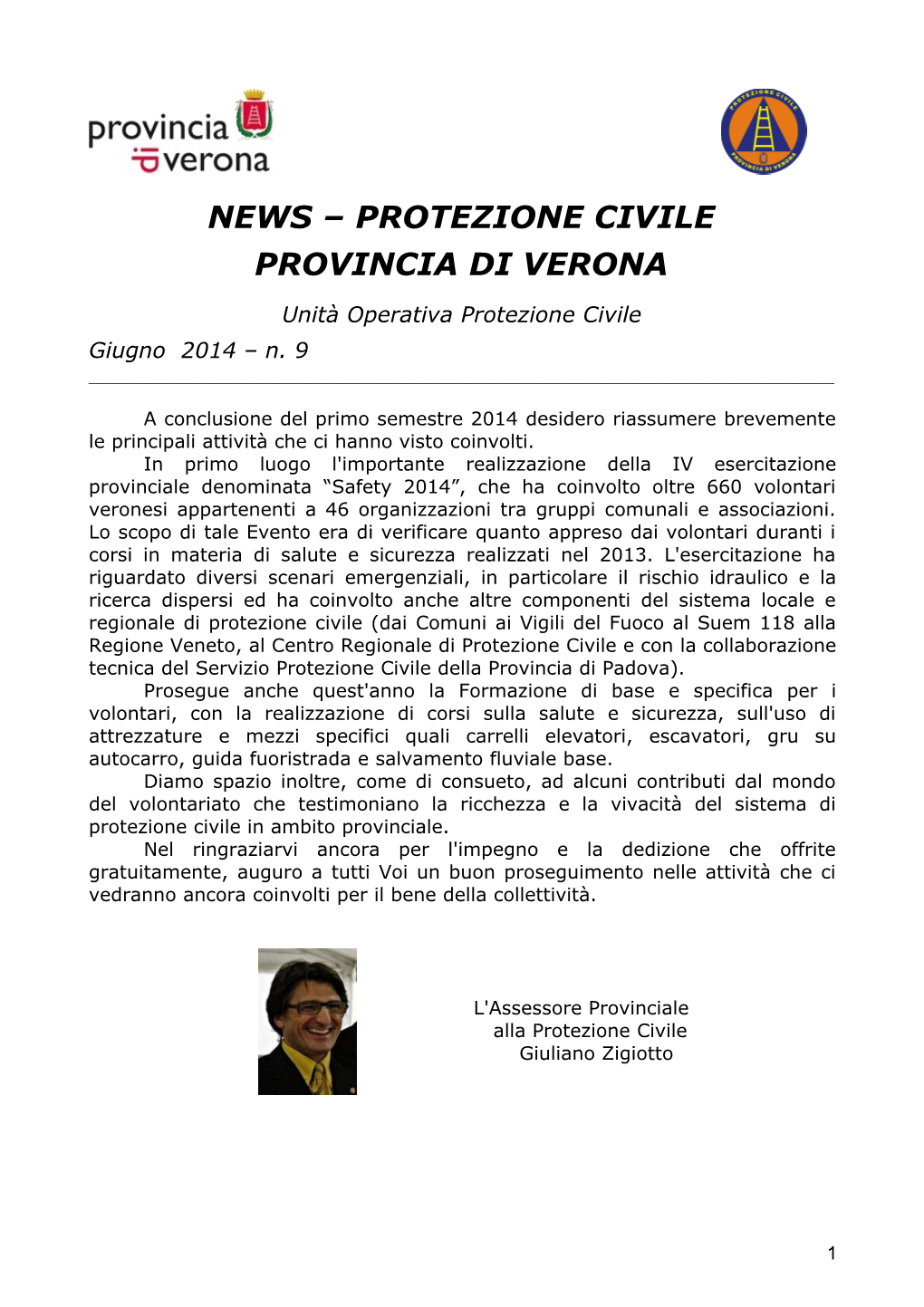 News PC Provincia Di Verona – 9 2014
