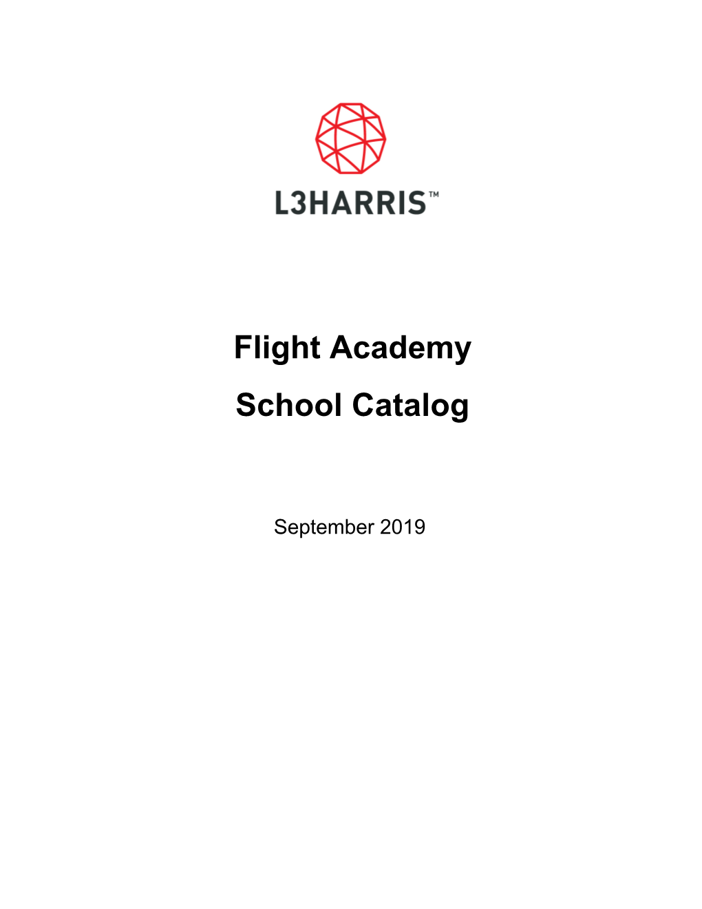 Flight Academy School Catalog