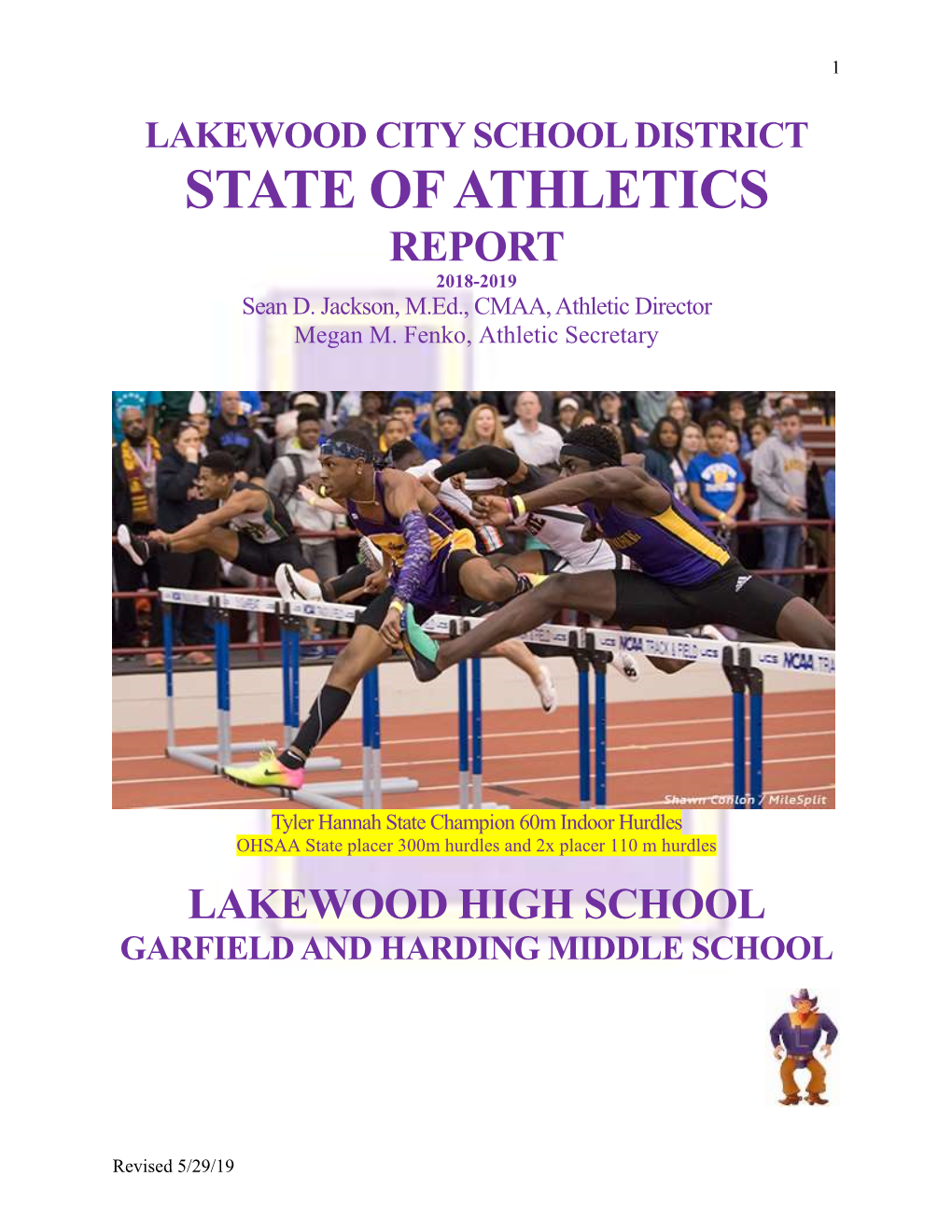 State of Athletics 2018-2019.Pdf