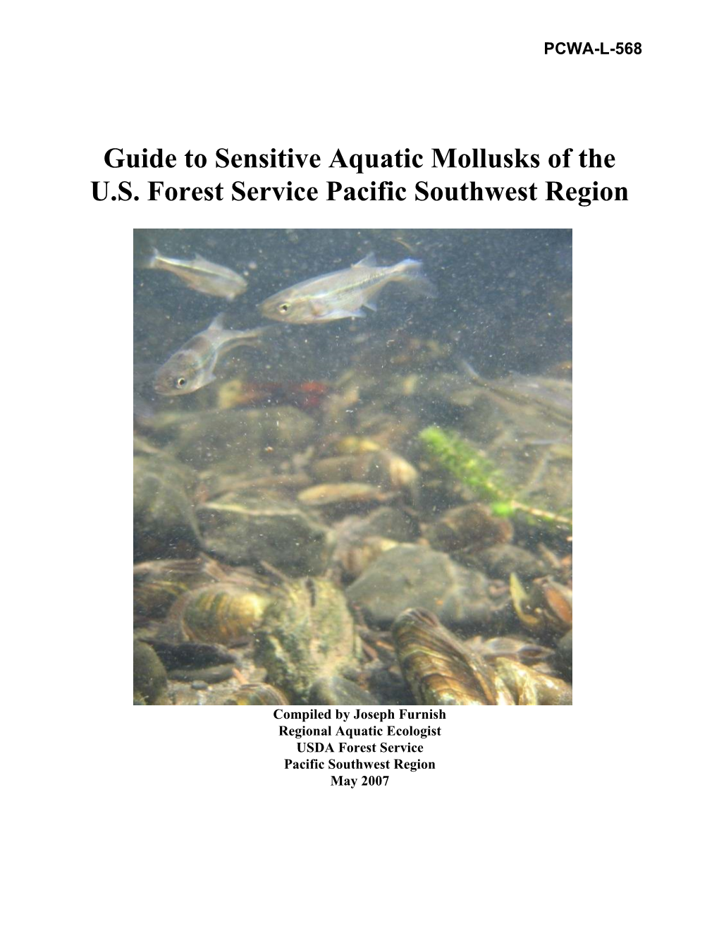 Guide to Sensitive Aquatic Mollusks of the U.S. Forest Service Pacific Southwest Region