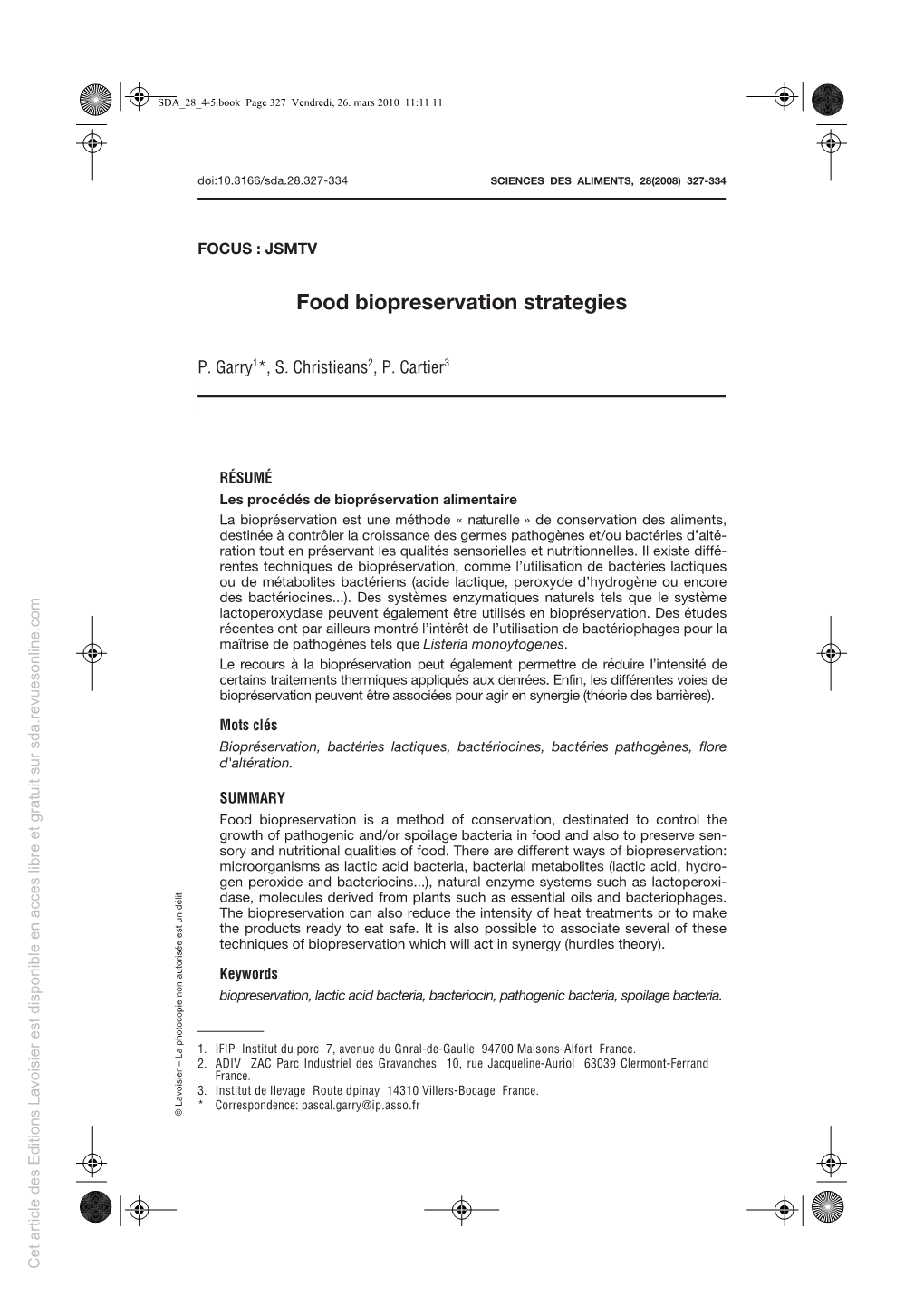 Food Biopreservation Strategies
