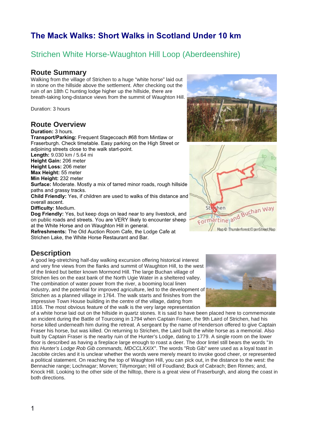 Strichen White Horse-Waughton Hill Loop (Aberdeenshire)