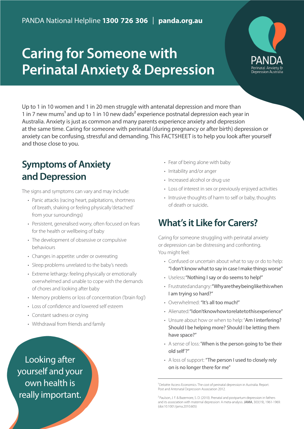 Caring for Someone with Perinatal Anxiety & Depression