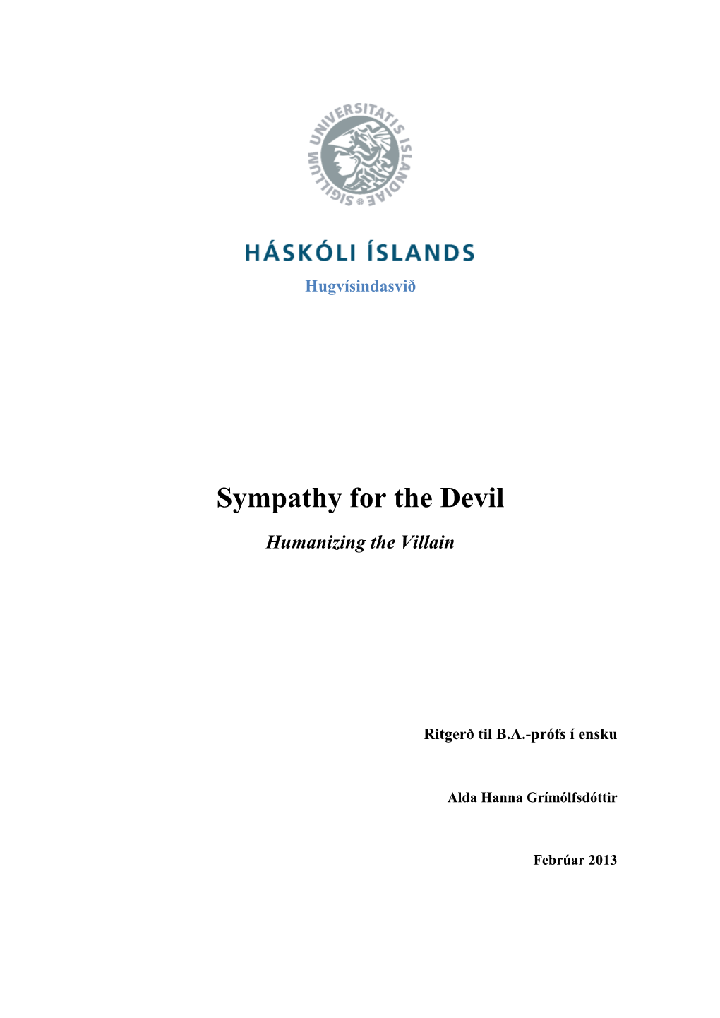 Sympathy for the Devil