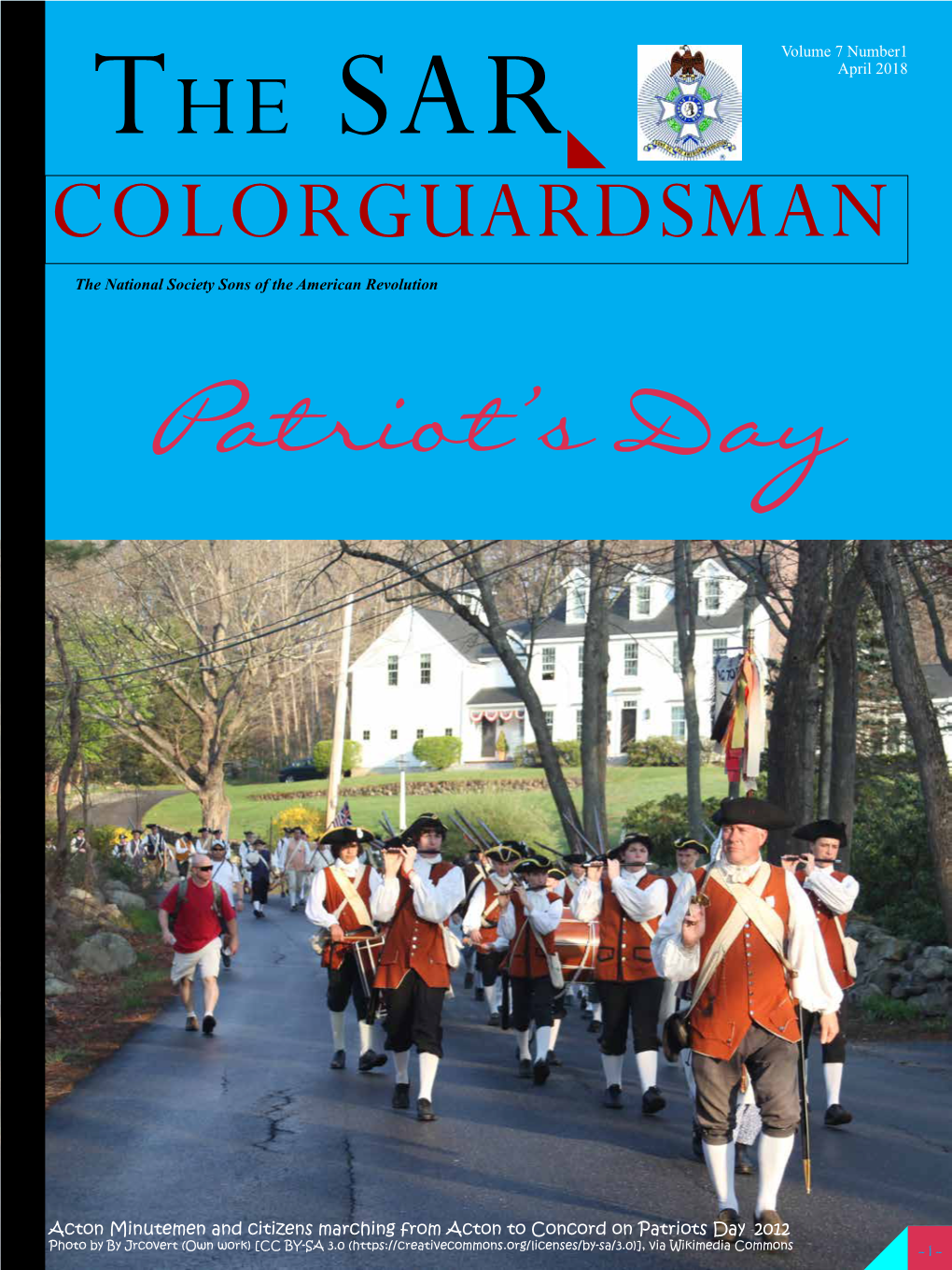 April 2018 COLORGUARDSMAN the National Society Sons of the American Revolution