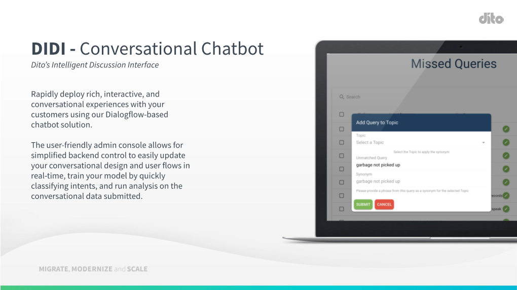 DIDI - Conversational Chatbot Dito’S Intelligent Discussion Interface
