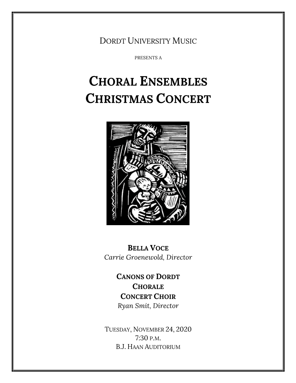 Choral Ensembles Christmas Concert
