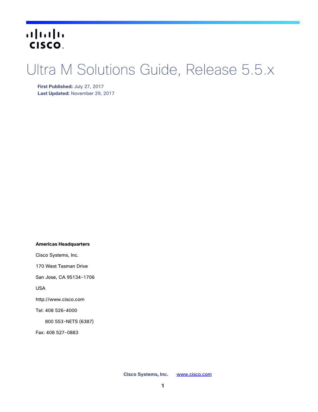 Ultra M Solutions Guide, Release 5.5.X