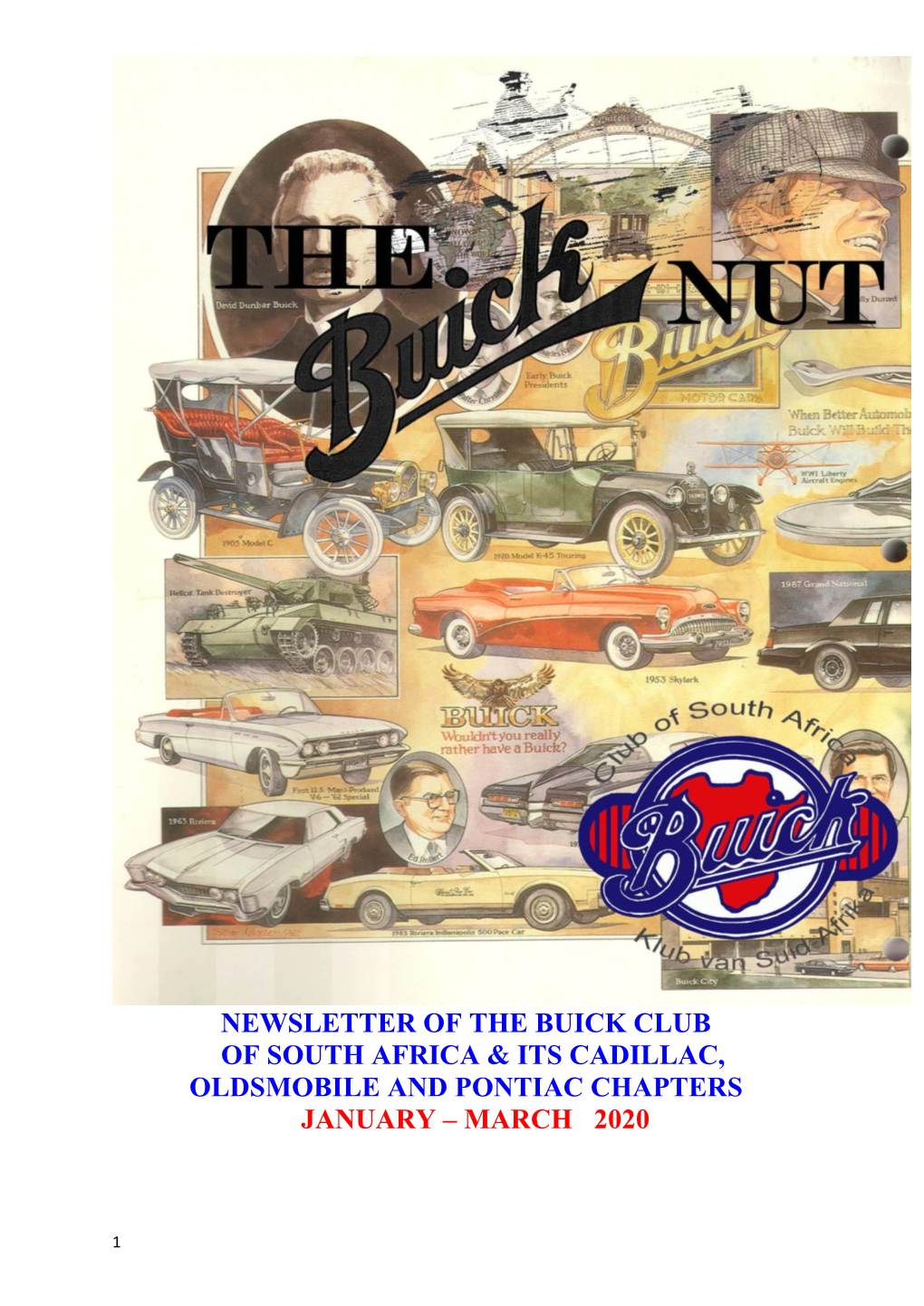 Newsletter of the Buick Club of South Africa & Its Cadillac, Oldsmobile And