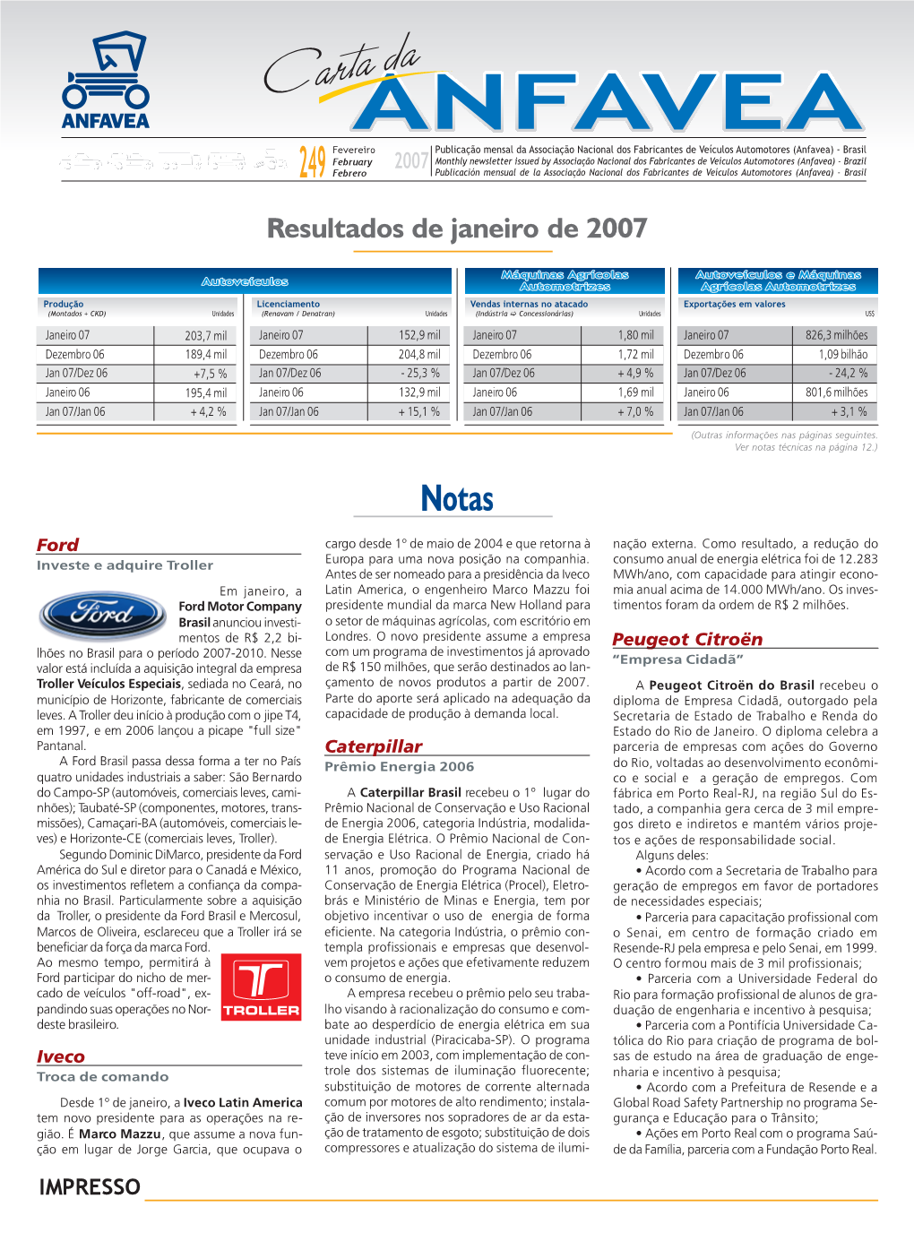 Resultados De Janeiro De 2007