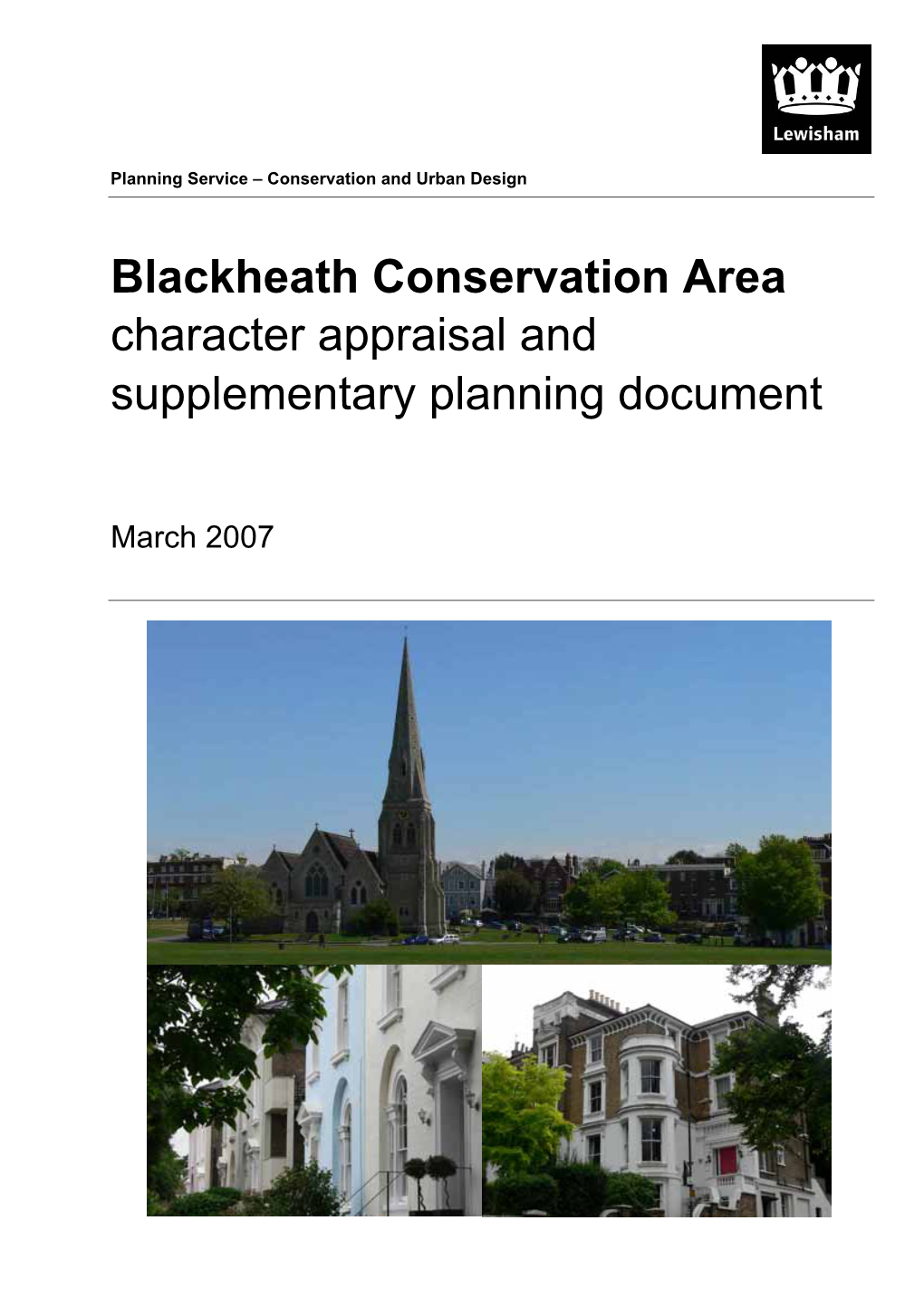 Blackheath Conservation Area Appraisal 2