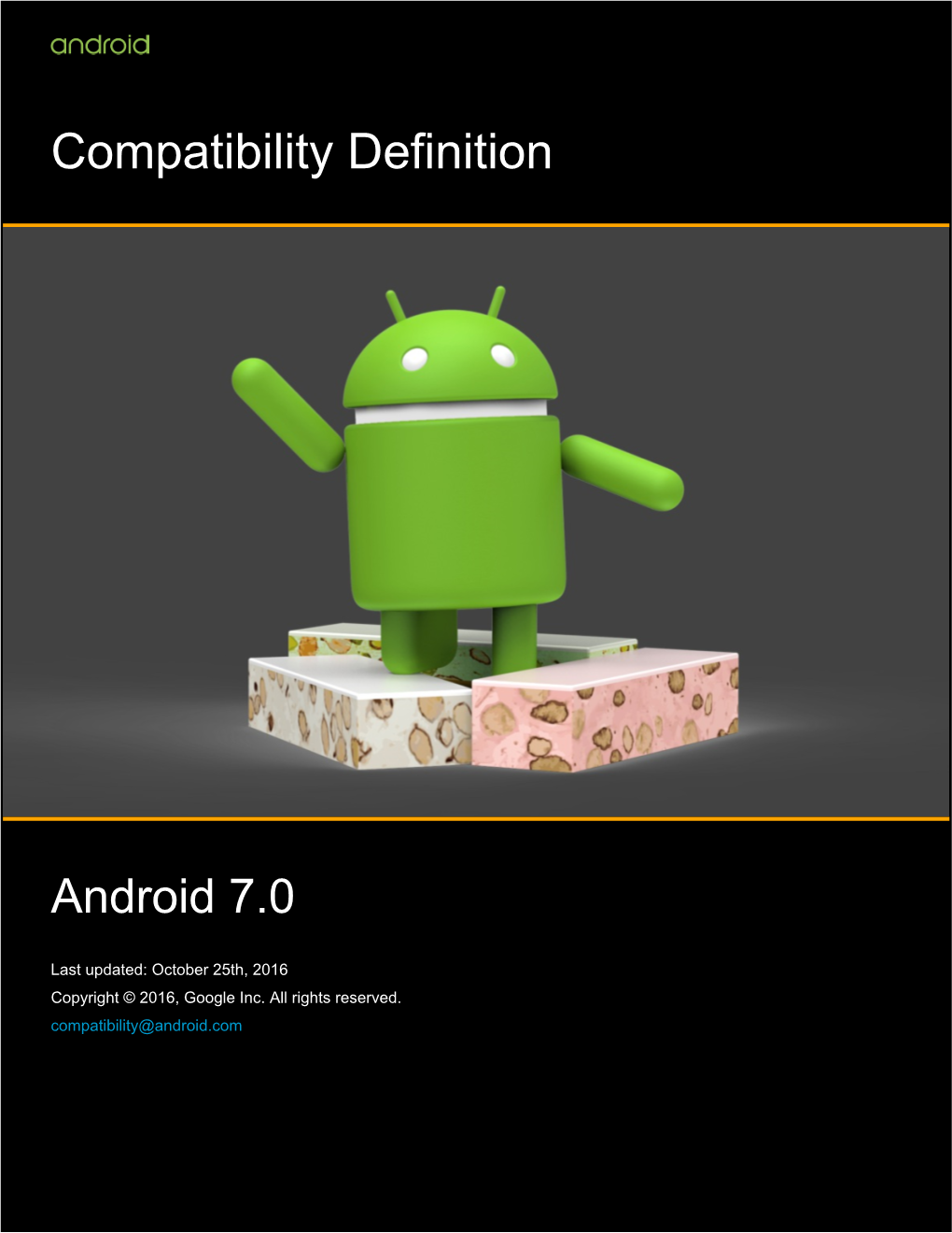 Android 7.0, (N) Compatibility Definition