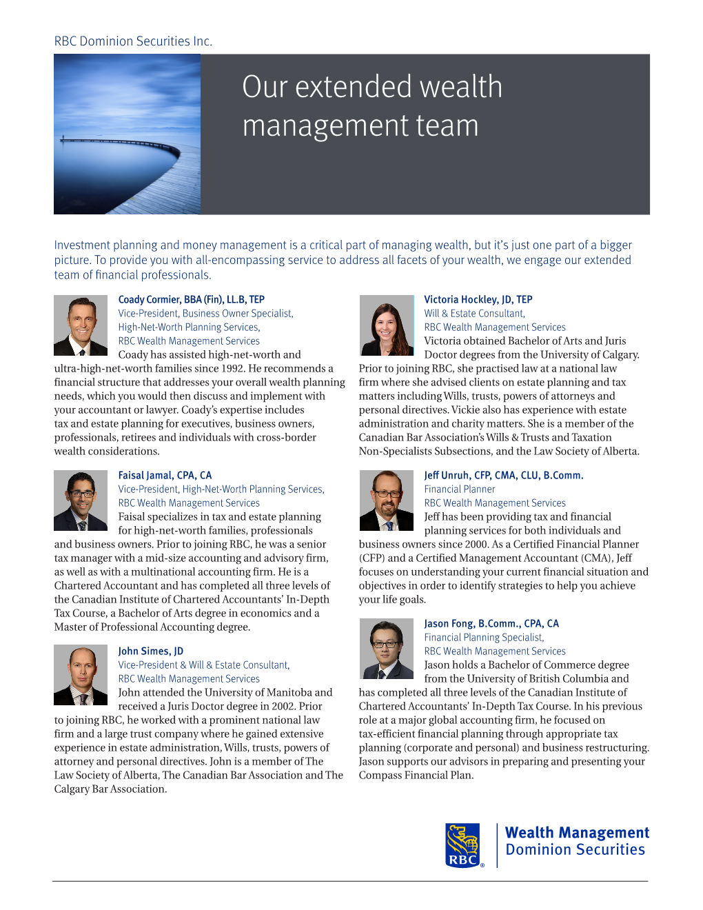 Our Extended Wealth Management Team