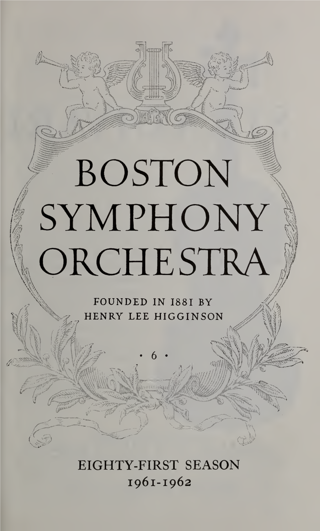 Boston Symphony Orchestra Concert Programs, Season 81, 1961