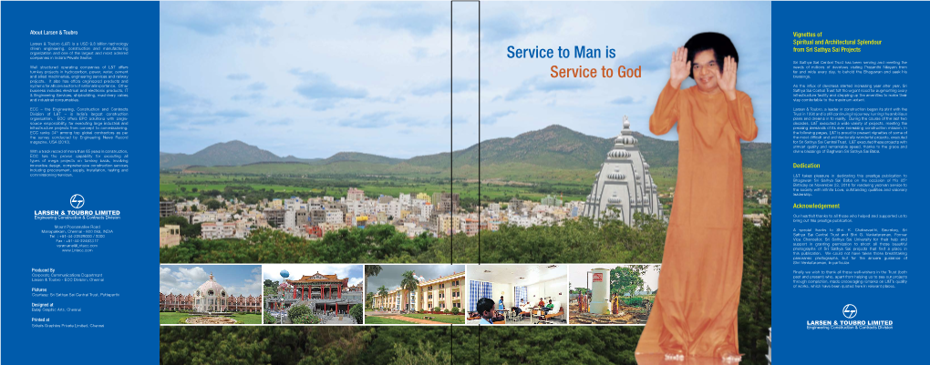 Projects for Sri Sathya Sai Central Trust