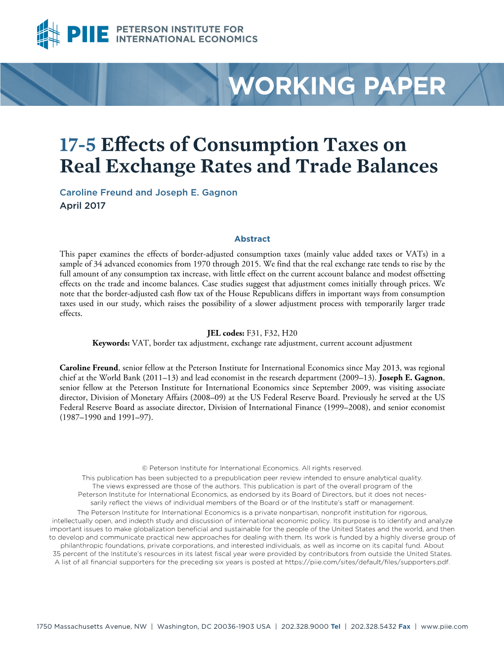 Effects of Consumption Taxes on Real Exchange Rates and Trade Balances