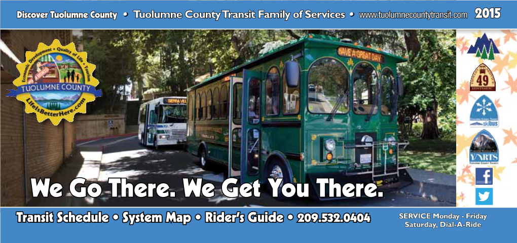 Other Tuolumne County Transportation Providers: Bus & Bike