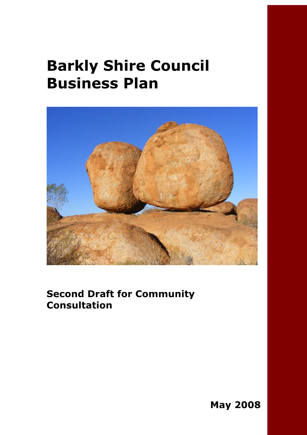 Barkly Shire Council Business Plan