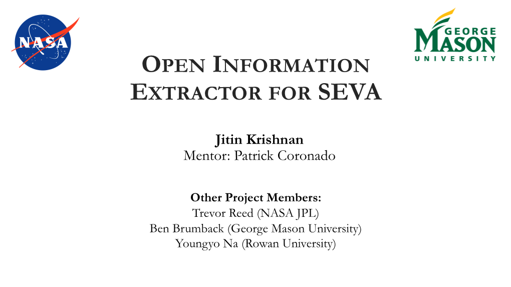 SEVA-OIE: Open Information Extractor for the Systems Engineering Virtual