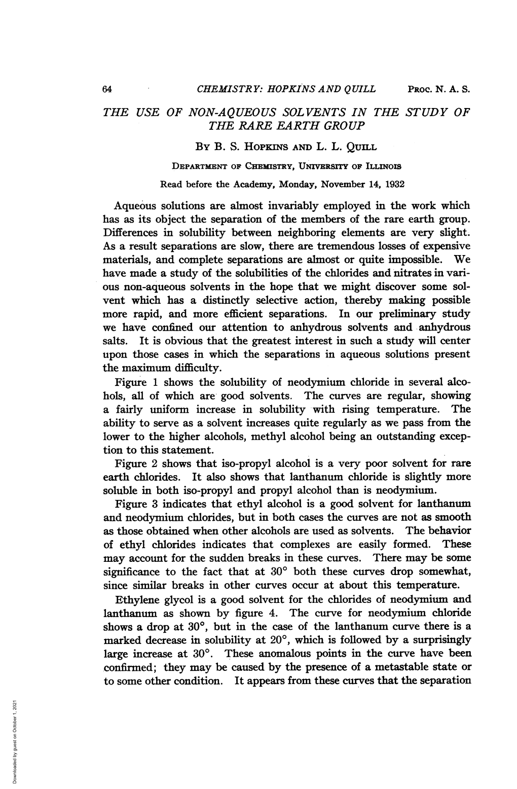 By B. S. HOPKINS and L. L. QUILL Confirmed; They May Be Caused by the Presence of a Metastable State Or