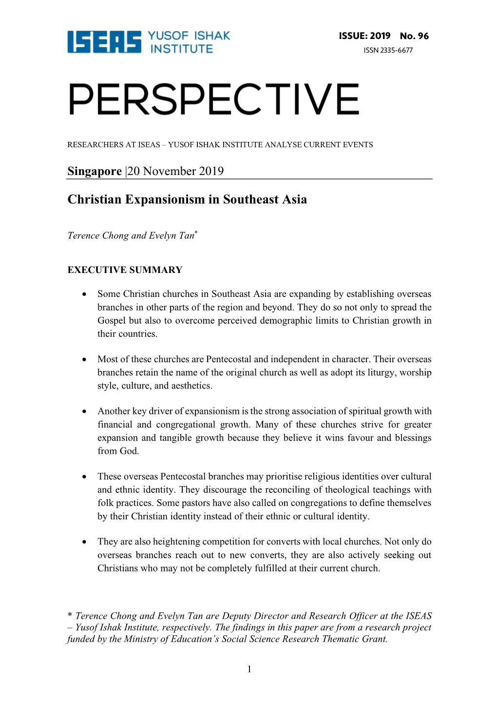 Christian Expansionism in Southeast Asia